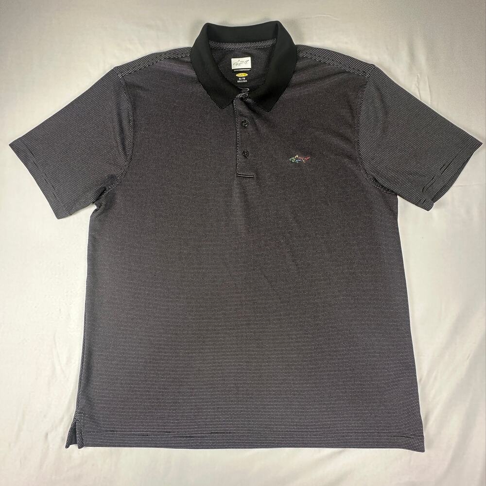 Greg Norman Play Dry Black Golf Polo XL